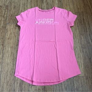 Under Armour Kids Pink Short Sleeve Tee